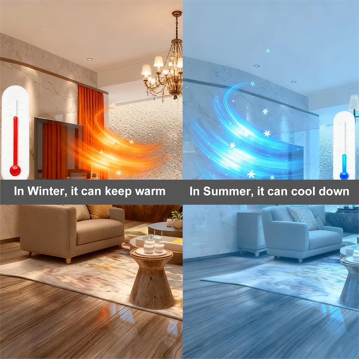 Magnetic Window Insulation Kit Suitable for Winter and Summer,Magnetic Strip and
