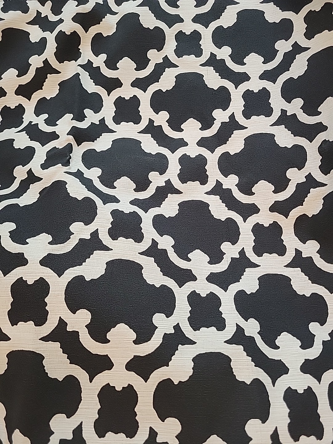 Target Threshold Farrah Fretwork Black Cream Curtains 2 Panels 54”W 82”L Glam