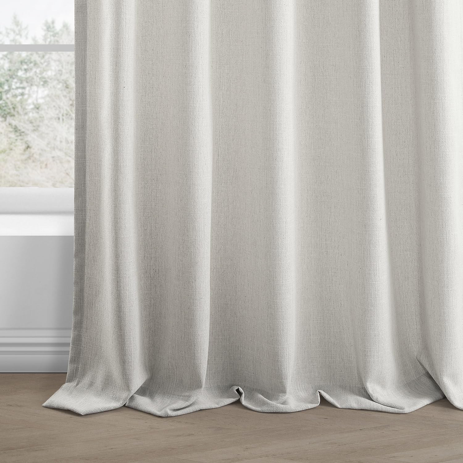 Hpd Half Drapes Hpd Half Drapes Basic Faux Linen Curtains – 84 Inch Long Pair