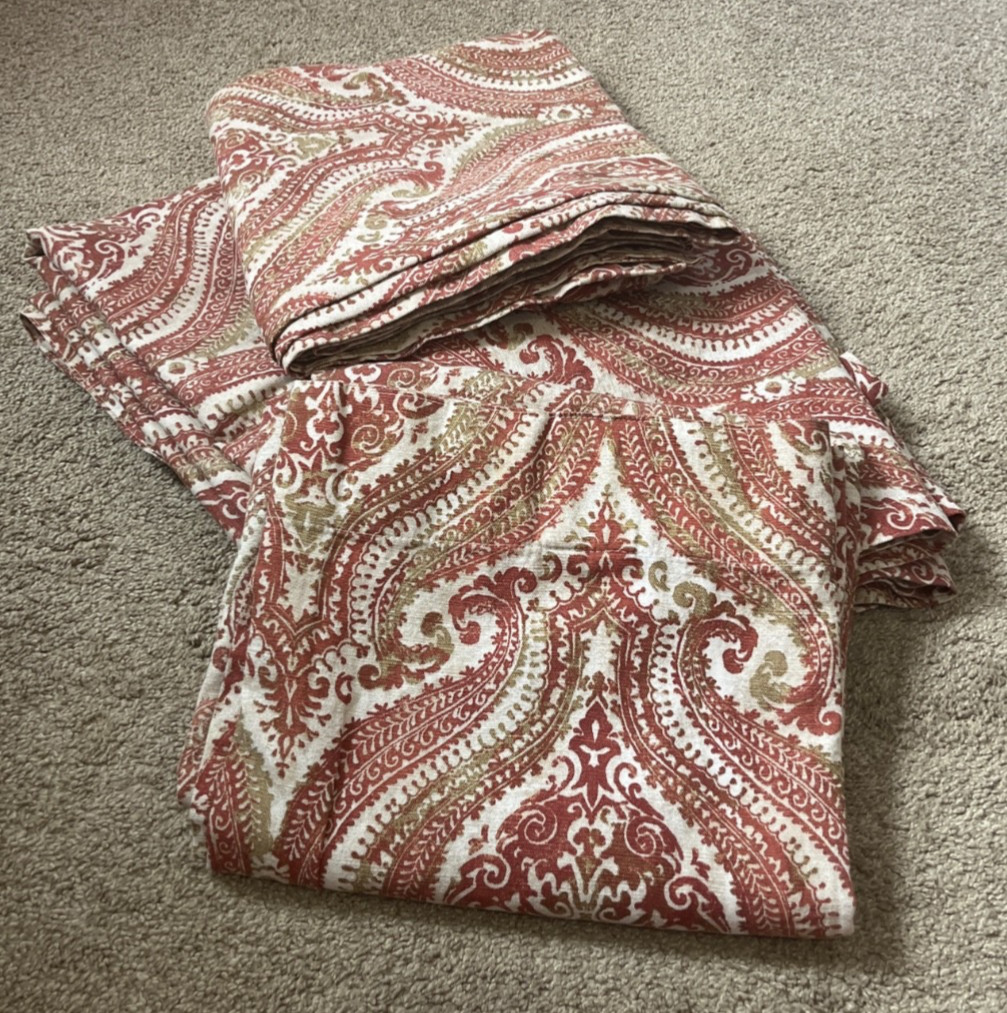Envogue Terracotta Azaro 4 Panels Bohemian Medallions 100% Cotton