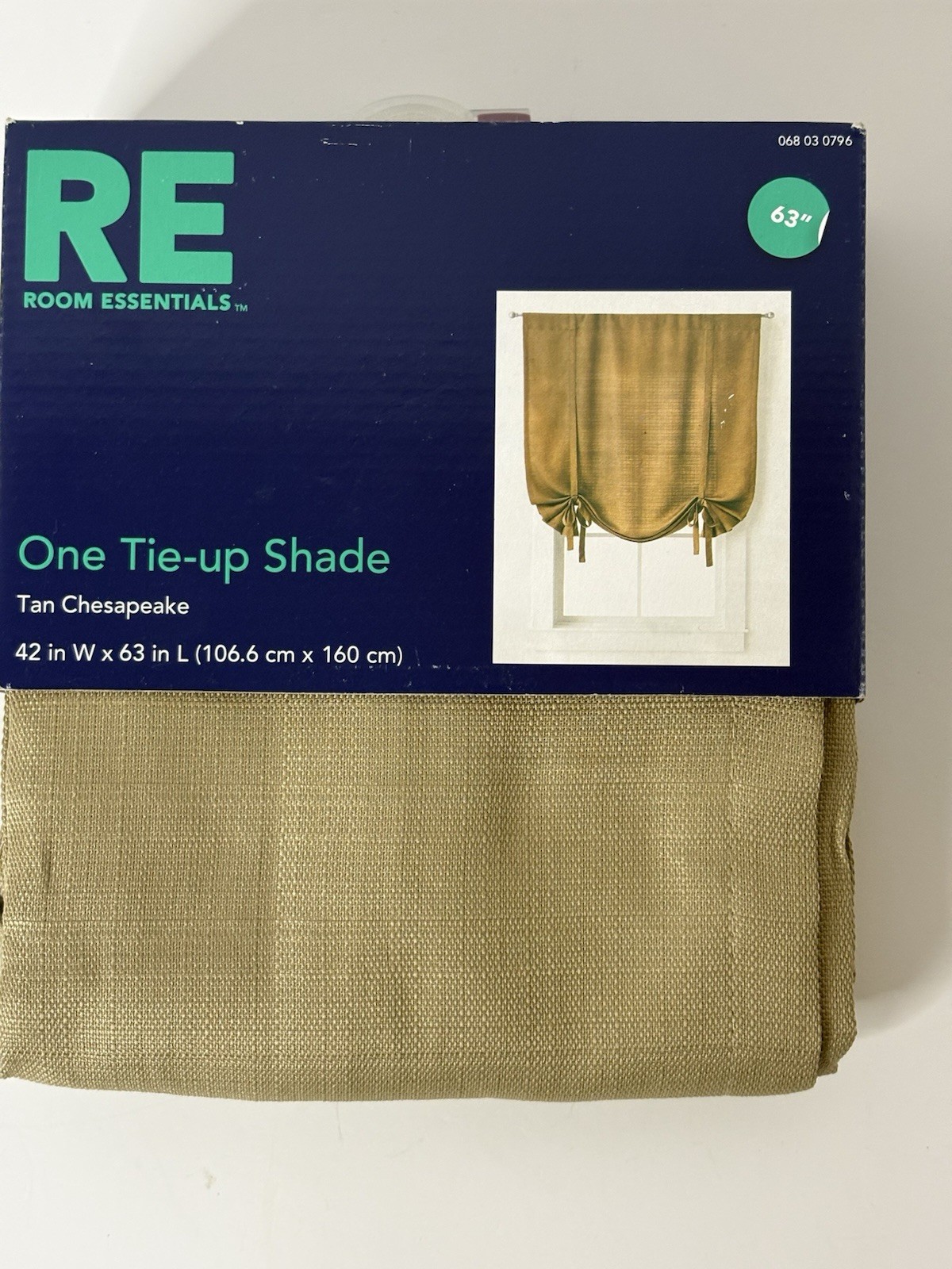 Tie-Up Window Shade Chesapeake Tan (42″x63″) – Room Essentials