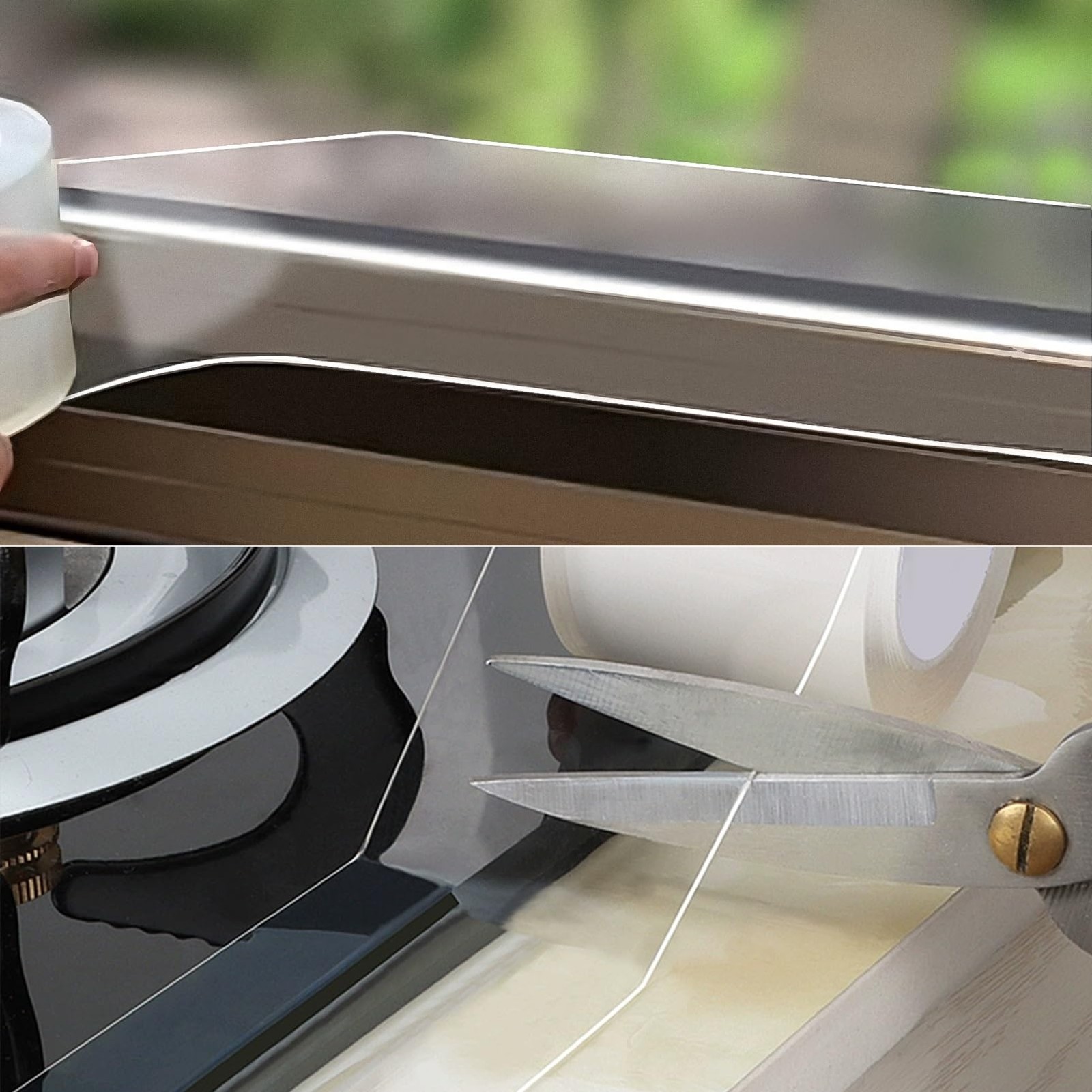 HSTECH Transparent Window Weather Sealing Tape, 2IN x 33FT, transparent
