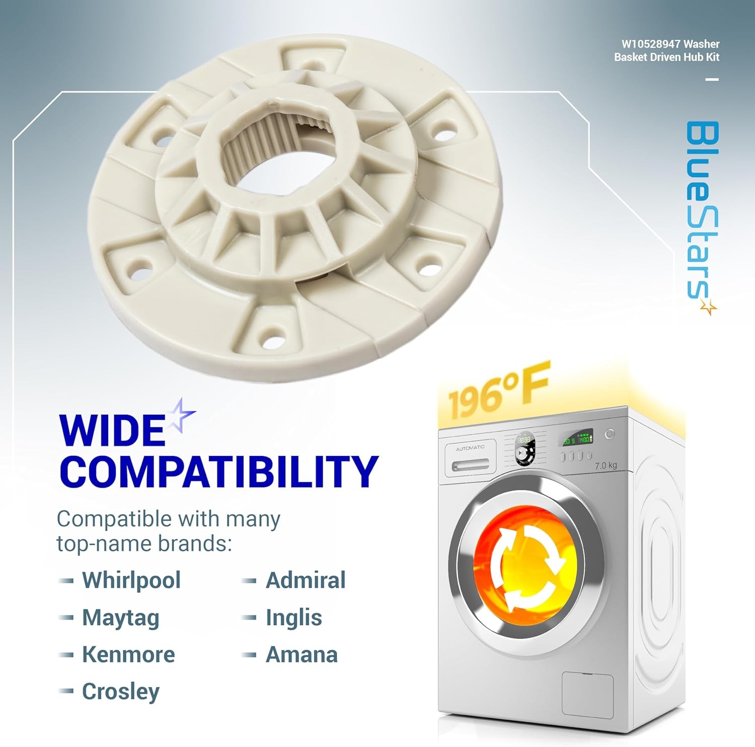 Washer Basket Driven Hub Kit