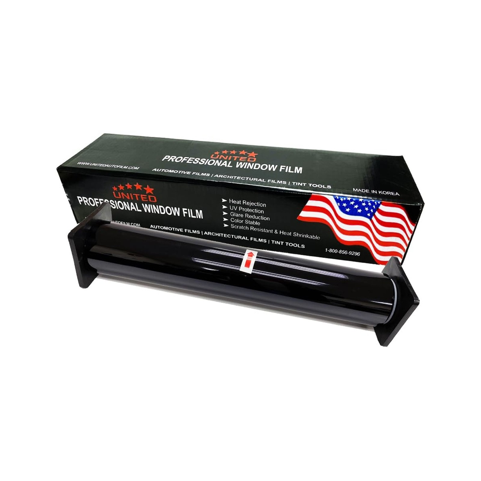 United Window Tint 24″In 100’Ft Nano Carbon 2Ply Charcoal 20% VLT – Clear Pol…
