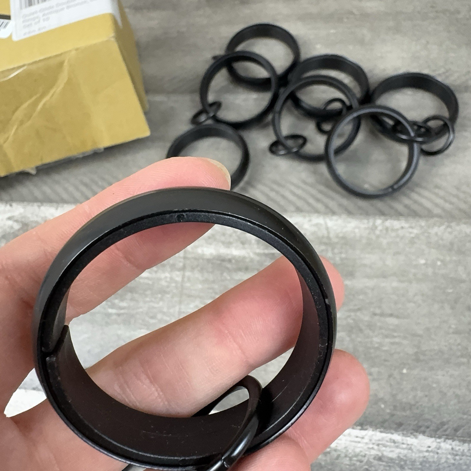 Pottery Barn Quiet-Glide Double Round Curtain Rings 1.25” Set/10 Antique Bronze