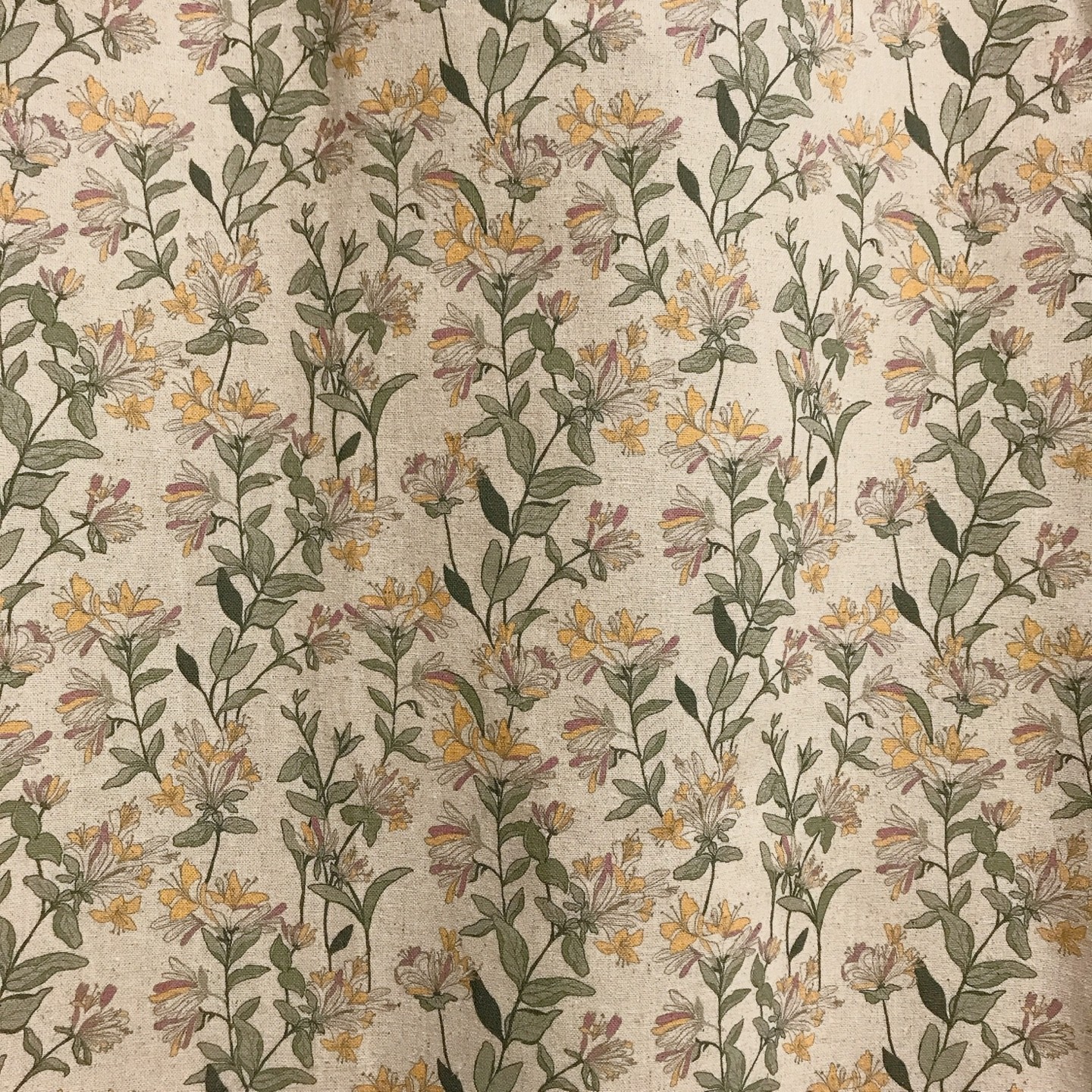 Handcrafted Botanical Curtains Linen Blend Custom Drapery Panels Made to Order