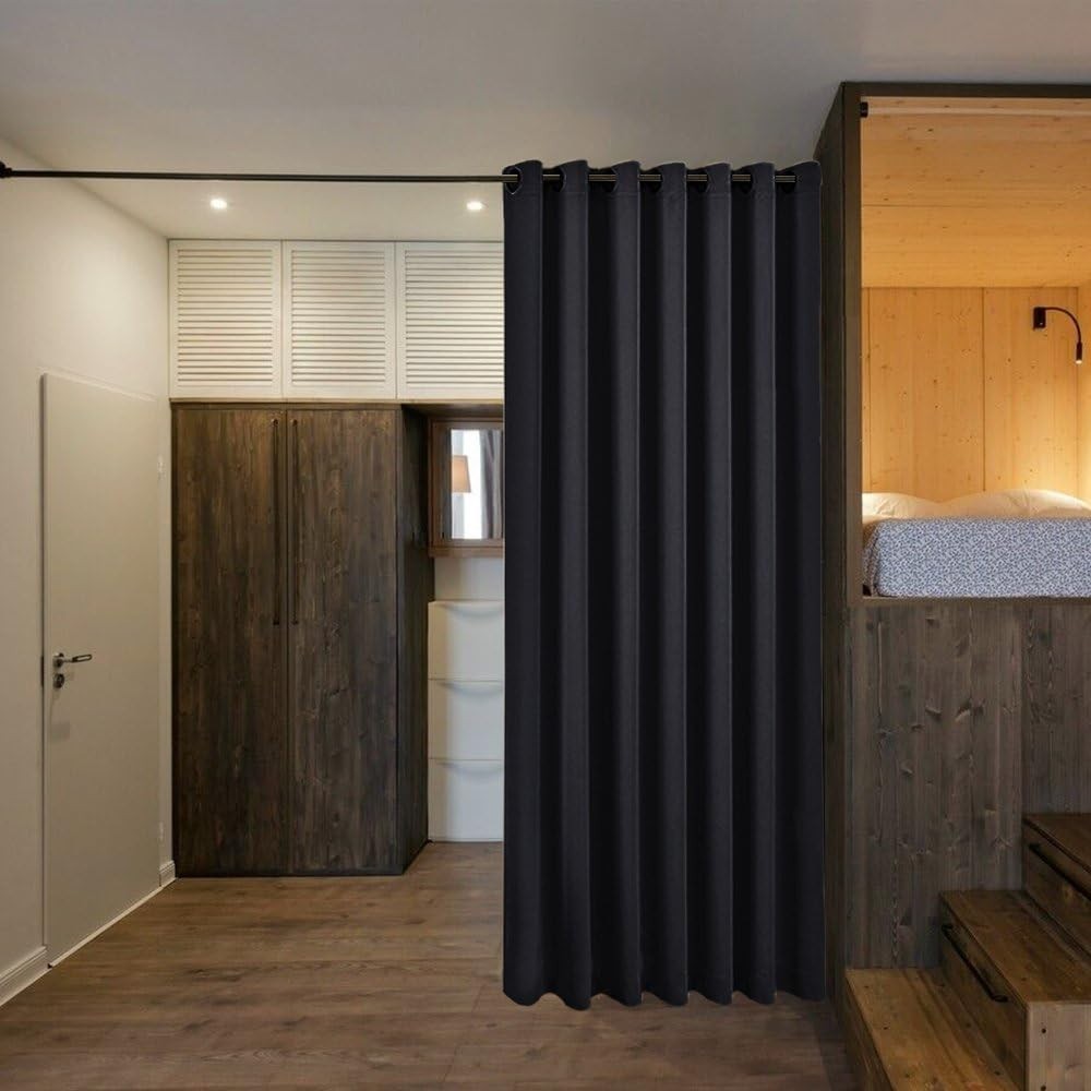 Lower Noise Room Divider Curtain Screen Partitions, Blackout Sound Reducing D…