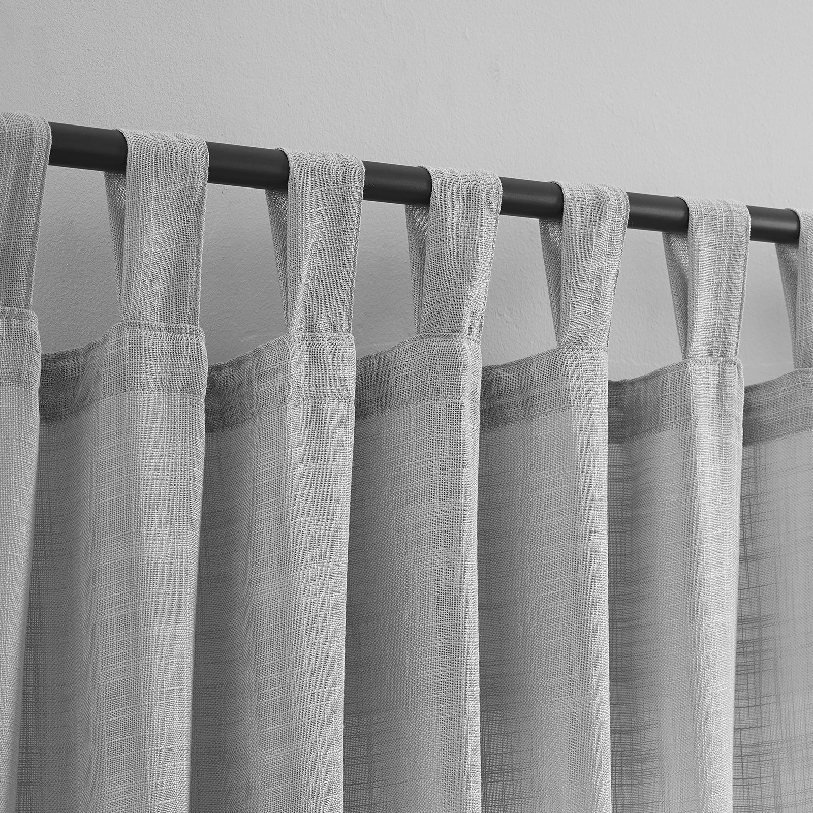 Sheer Curtains Tab Top Light Filtering Elegant Curtains & Drapes for Bedroom …
