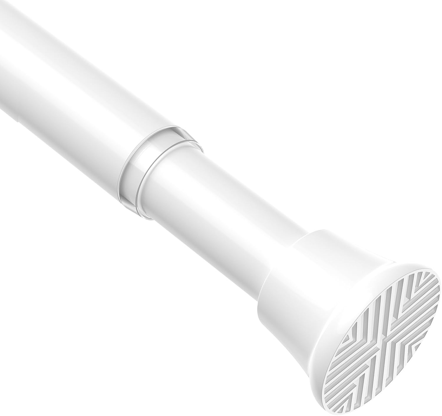 Curtain Pole No Drilling 60 to 120cm Telescopic Rod White Shower Rod Adjustable