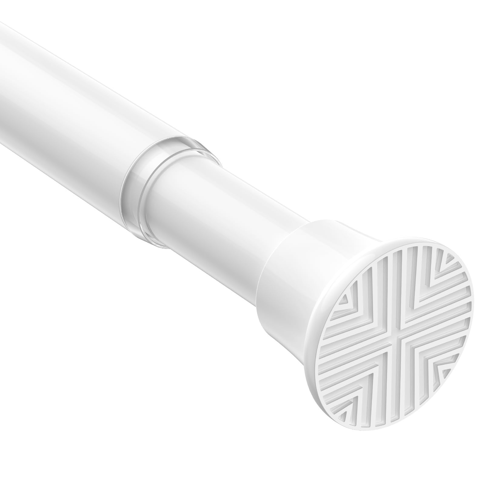 Spring Tension Curtain Rod 32-76 inch, Adjustable Expandable Tension Curtain Rod
