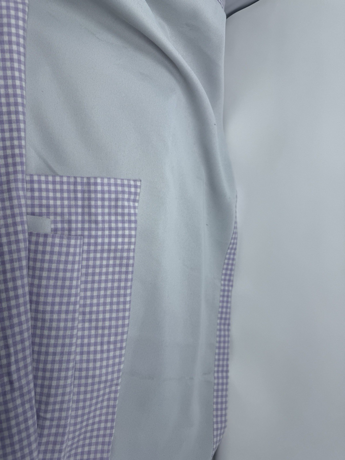 Pottery Barn Kids Gingham Lavender Purple Plaid Window Curtains 2 Panels 44×96