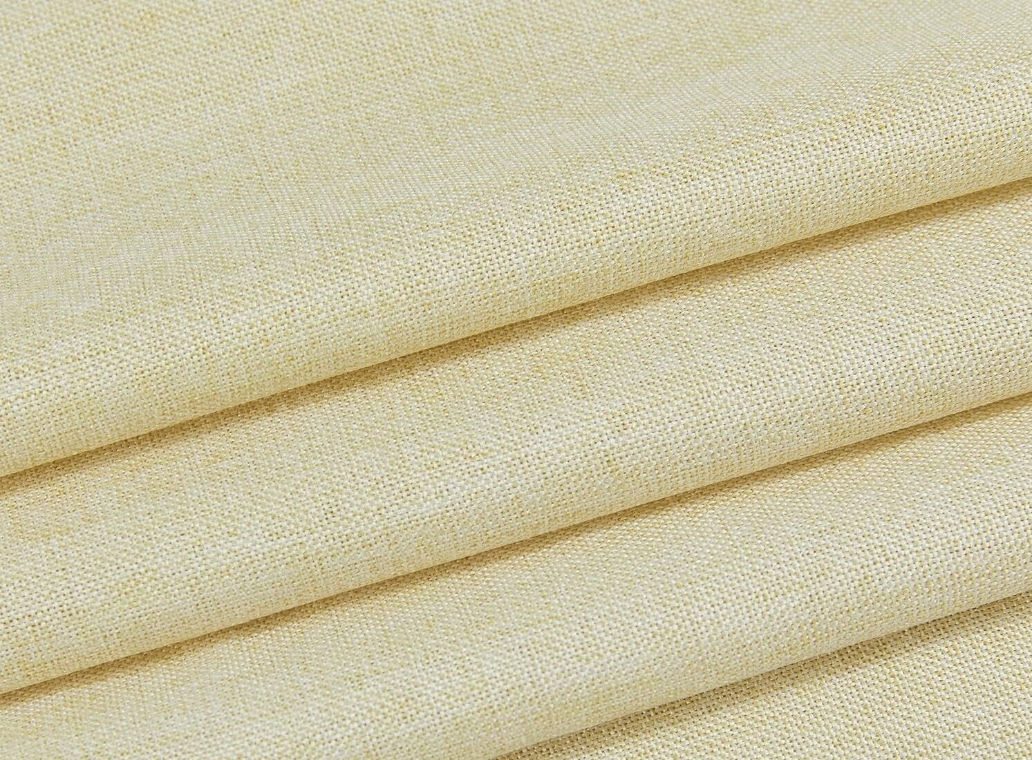 2 Donren Natural Faux Linen Curtain Panels 50×108 Rod Pocket & Back Tab Beige A7