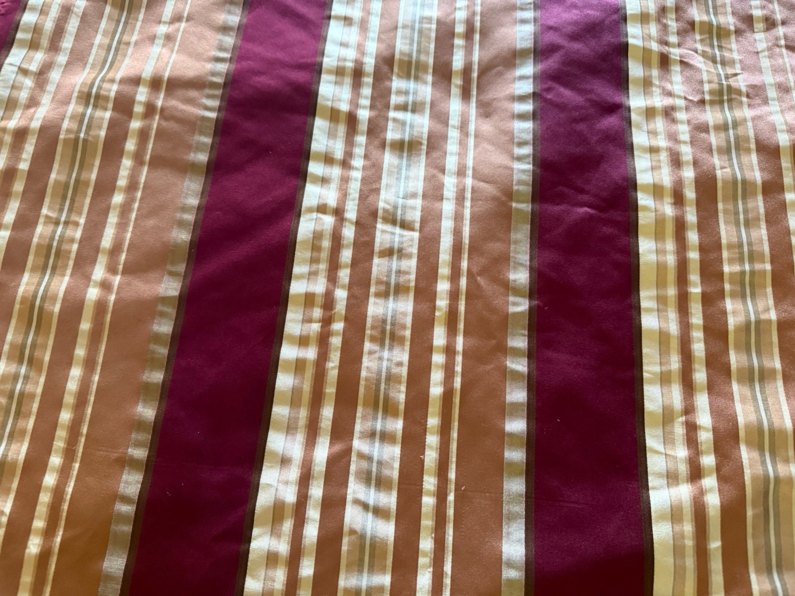 2 JC Penney Chris Madden Lined & Interlined Panels 1 Pr Curtains Burgundy Gold