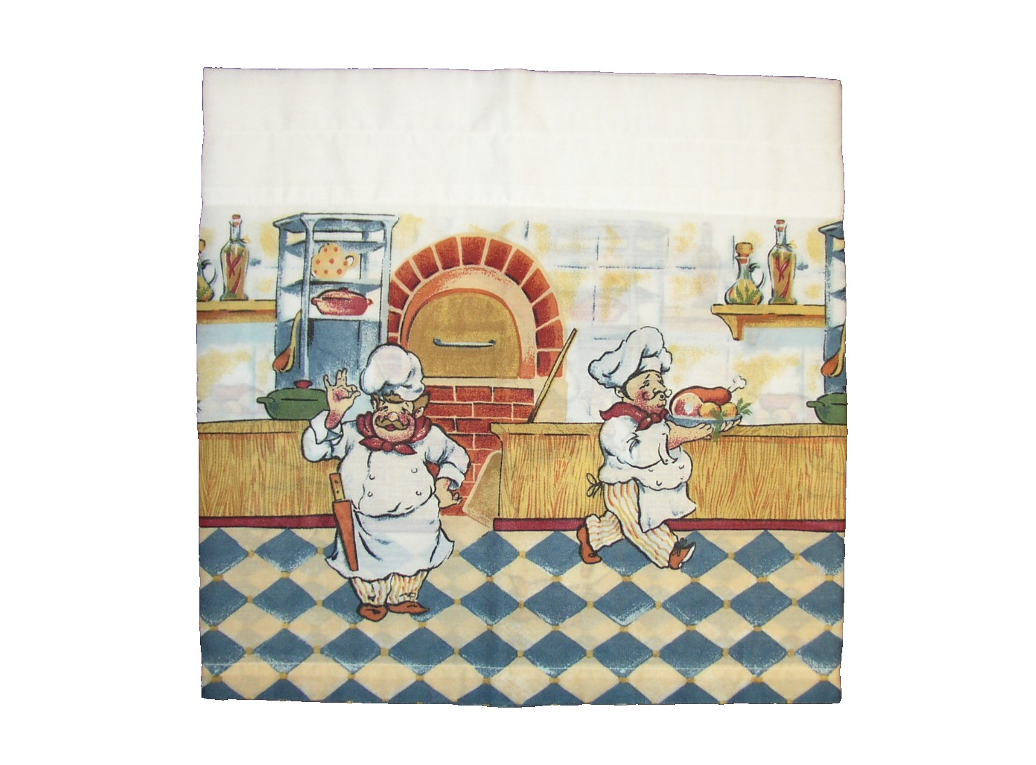 Kitchen VALANCE 29x14L Gourmet Chef Olive Italian