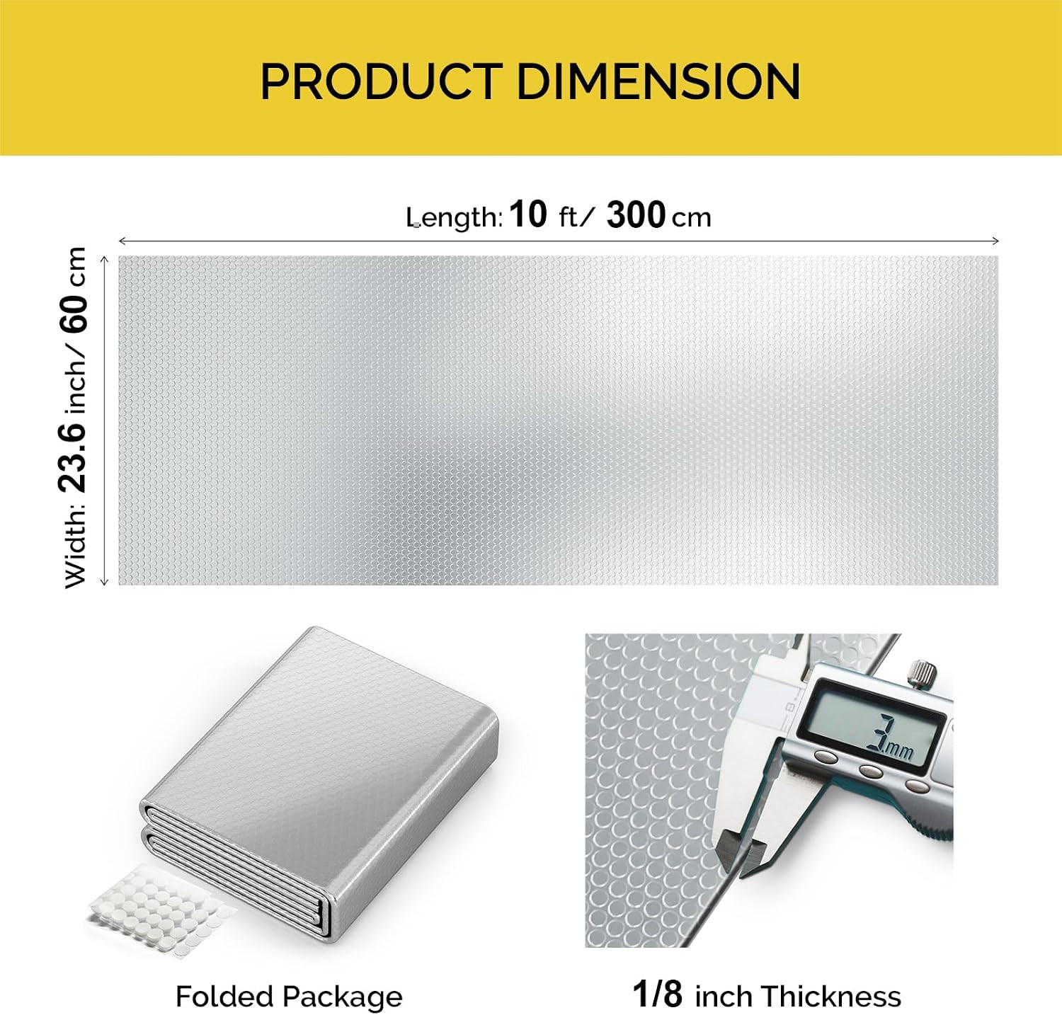 Double Reflective Insulation Roll, Window Insulation for Summer Heat
