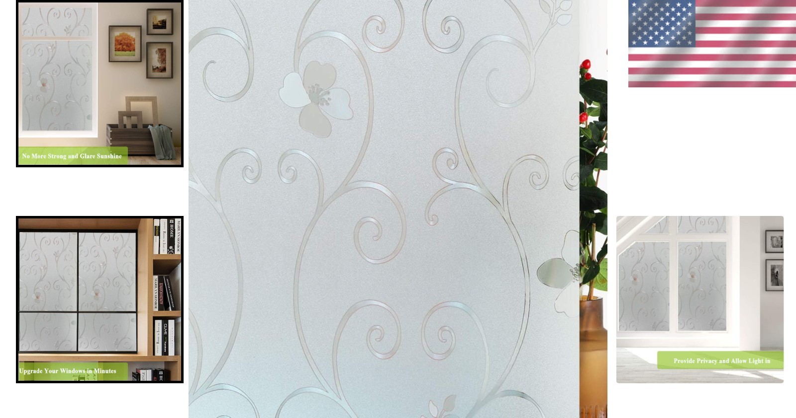 Transform Your Space with 3D Flower Window Film – Privacy & Light, 35” x 118”