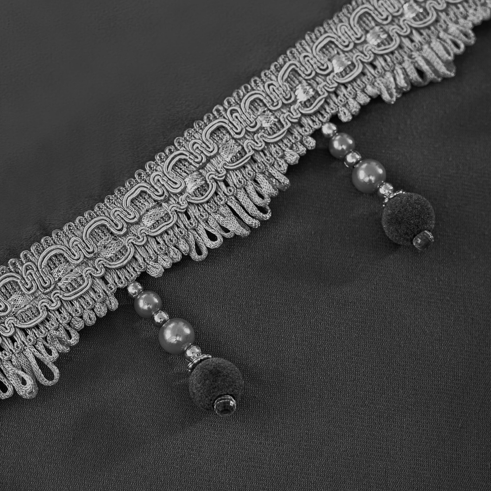 Phating Velvet Waterfall Swag Valance for Bedroom, Valances with Tassels for …