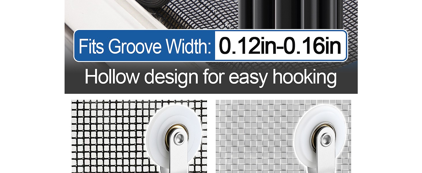 Screen Repair Kit – 3 in 1 Screen Tools Including Roller, 0.14in x 32.8ft