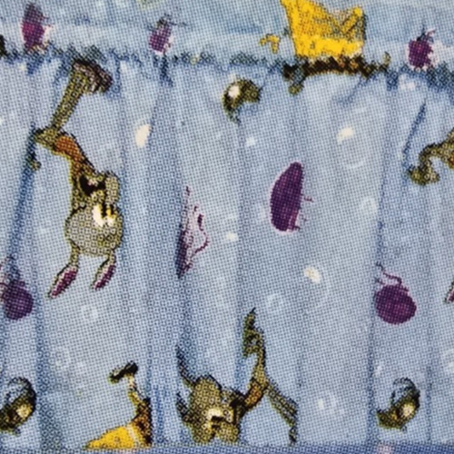 VTG SpongeBob SquarePants Decorative Valance Curtain 84x 15 Blue Nickelodeon NEW