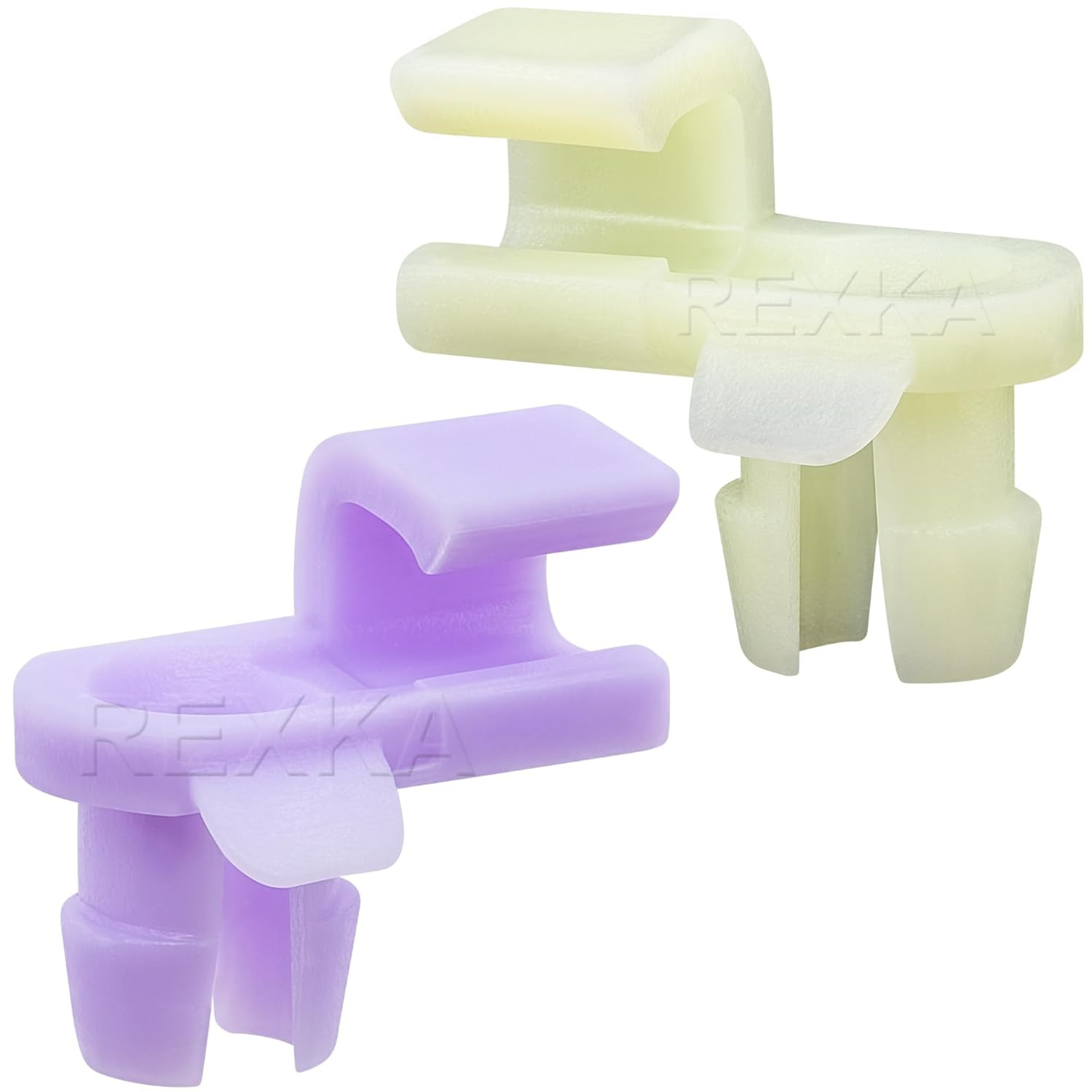 5 Sets Door Handle Lock End Rod Clips Left Yellow & Right Purple 4Mm Rod / 6M…