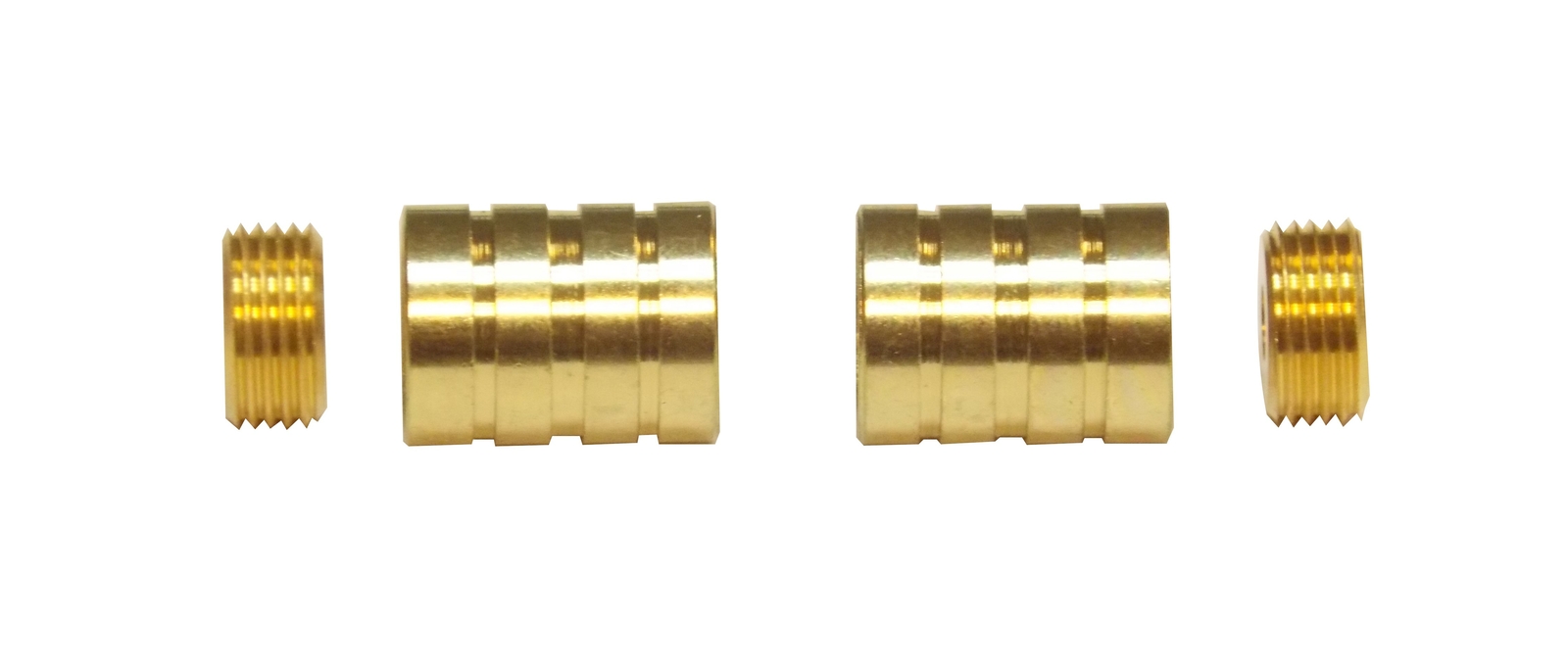 HIDDEN SOCKET Brass Plated BRACKETS for 3/8″ Rodding Doors & Sidelights (1-Pair)