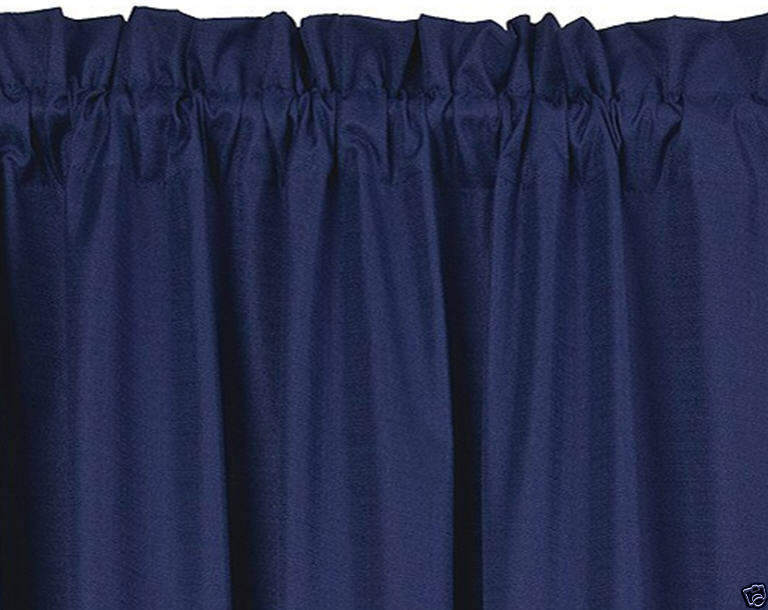 2 PANELS – Eclipse BRAXTON Drapes Curtains – THERMAL BLACKOUT – 84″ Long BLUE