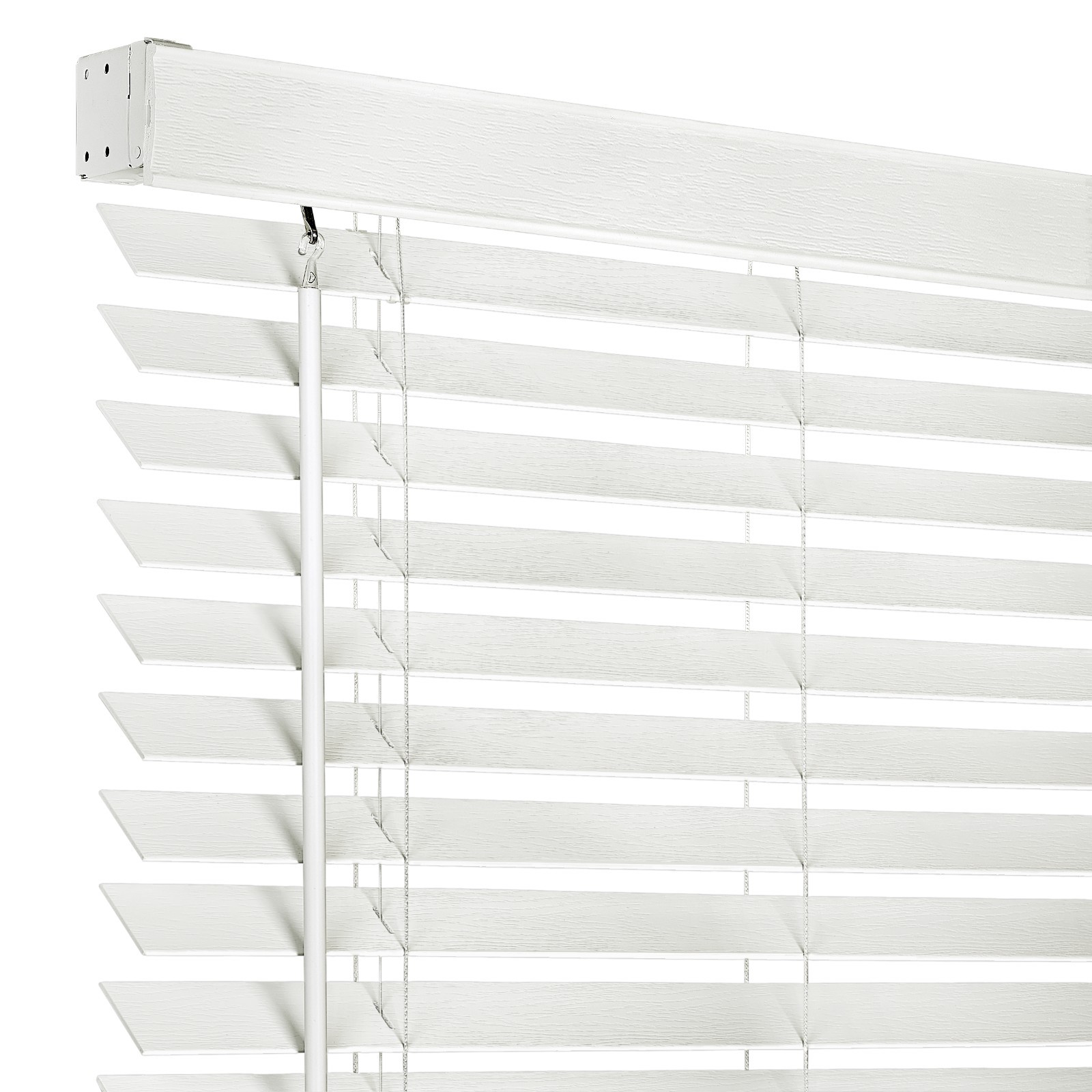 Cordless GII Madera Falsa 2″ Faux Wood Plantation Blind 23×64 – White
