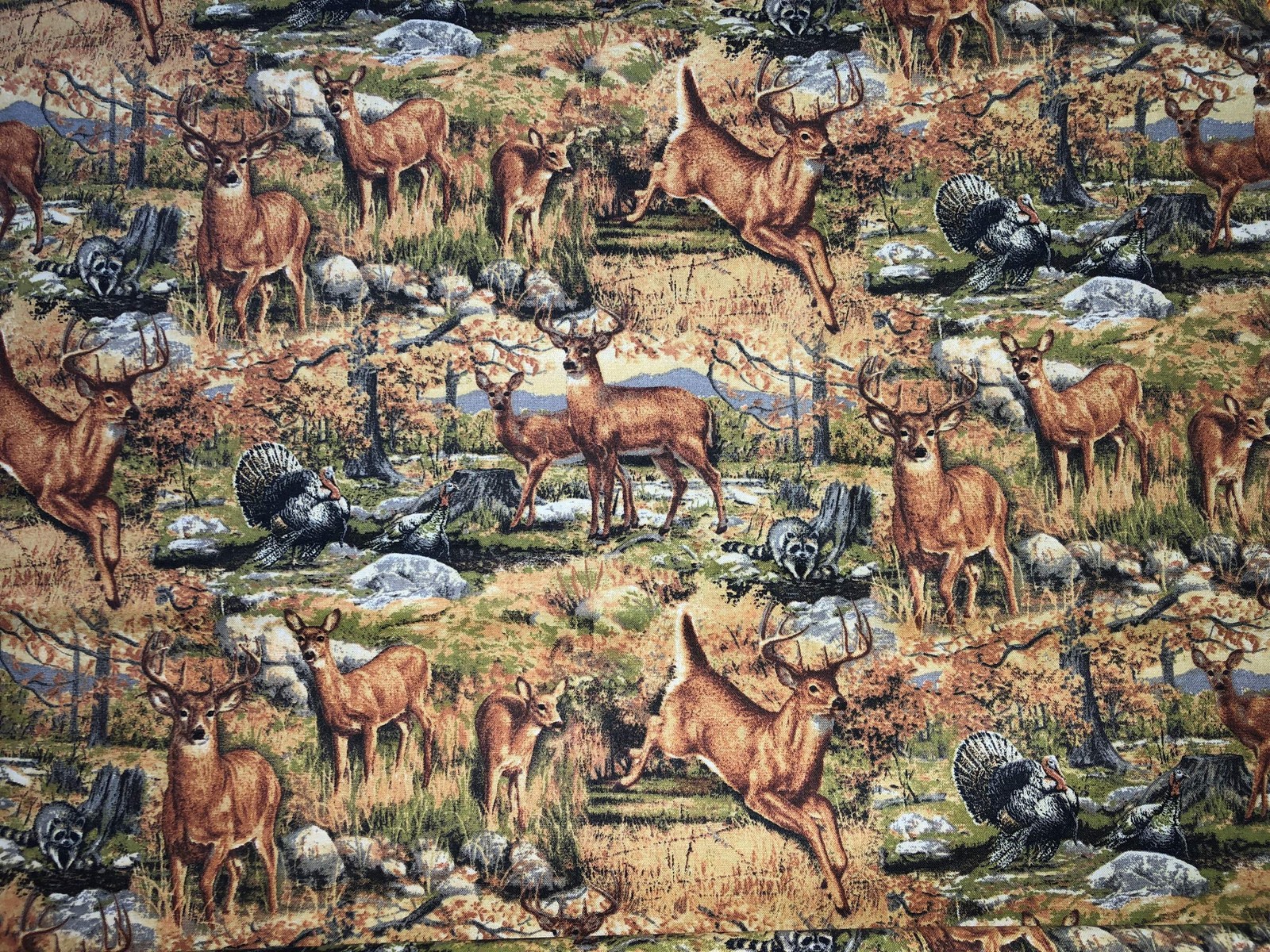 Deer & Wildlife Valance • Rustic Cabin Kitchen Curtain • Woodland Forest Window