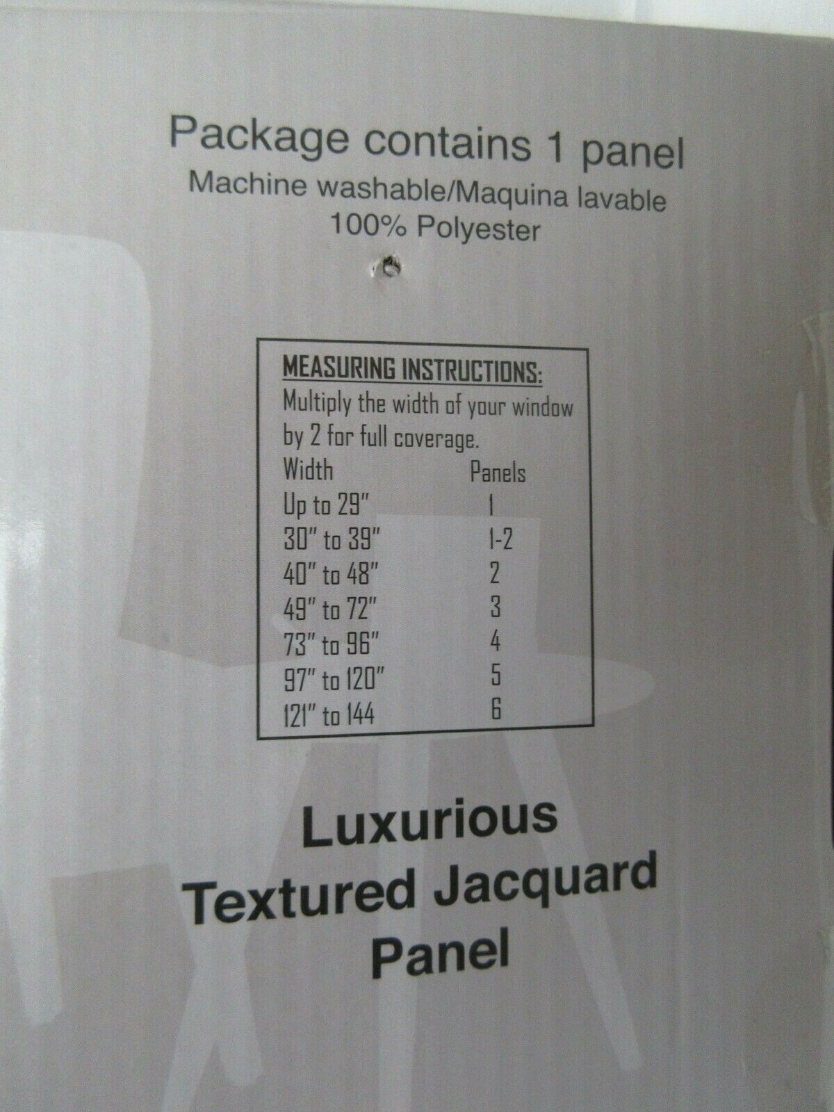 New 2 Compass Links Lattice Rod Pocket Back Tab Curtain Panels 54 x 84 Jacquard
