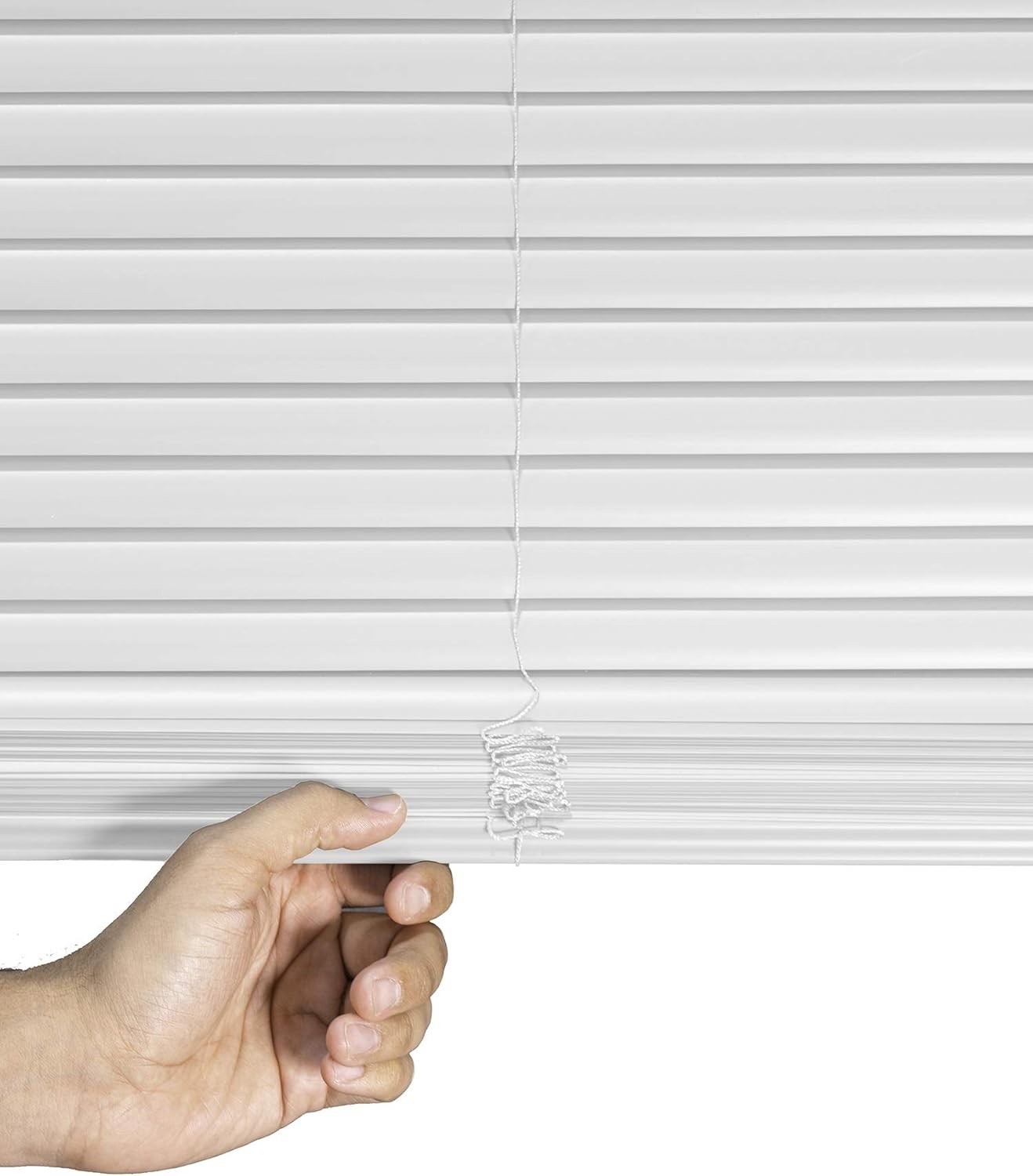 CHICOLOGY Blinds for Windows Mini Blinds 31 x 64 Gloss White