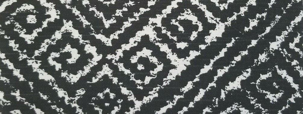 2 pc Threshold Black Diamond Print Rod Pocket Panels (1 Pair) 108″ x 84″ NIP