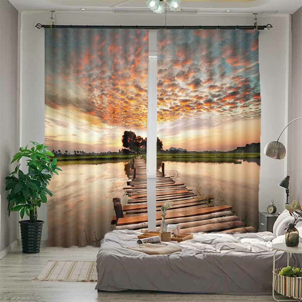 Warcraft Sky Jewelry 3D Curtain Blockout Photo Printing Curtains Drape Fabric