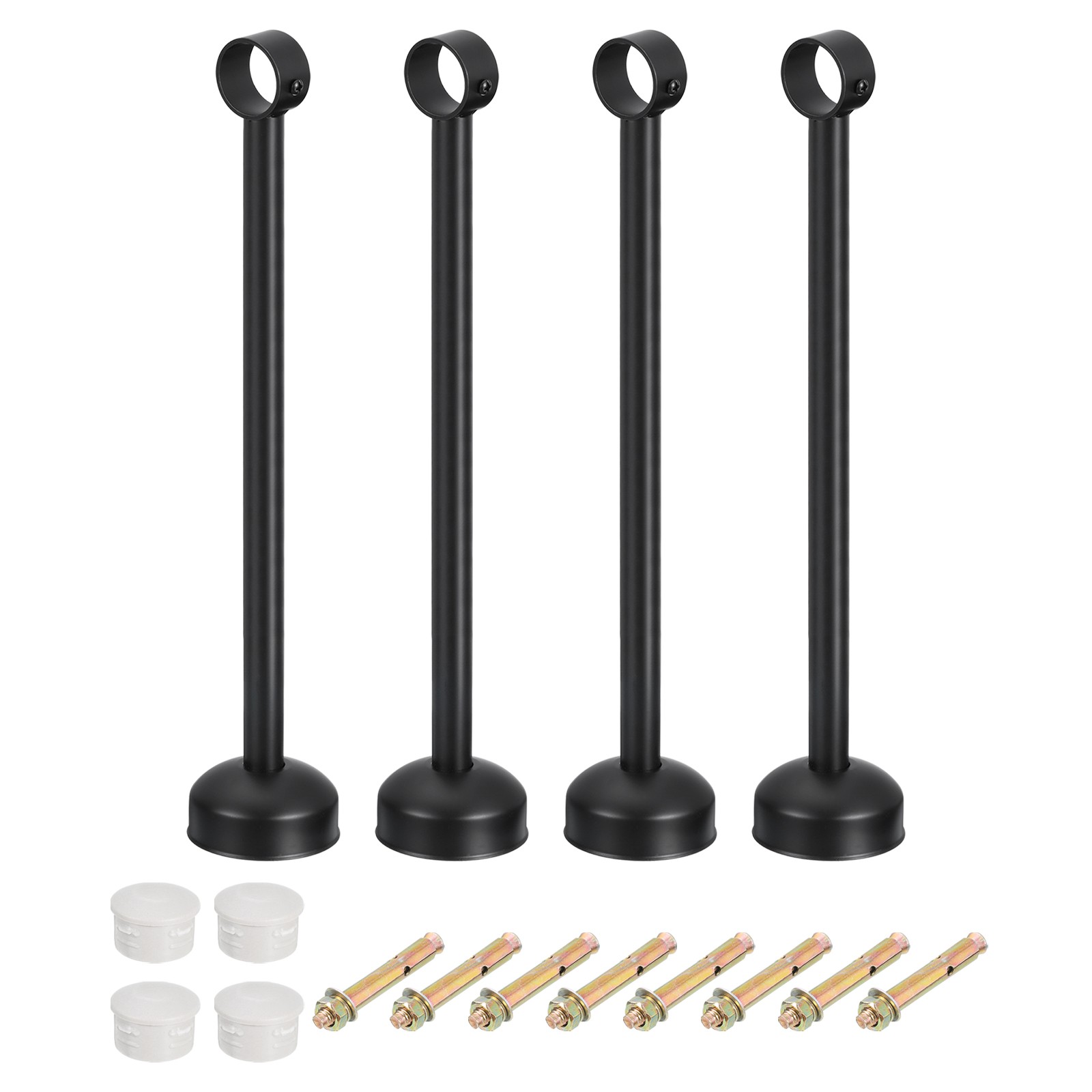 4 sets of ceiling curtain bracket 32x400mm stainless steel