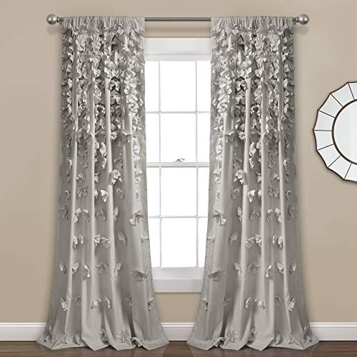 Riley Light Filtering Window 54″W x 84″L (Pack of 1) Light Gray Window Panel