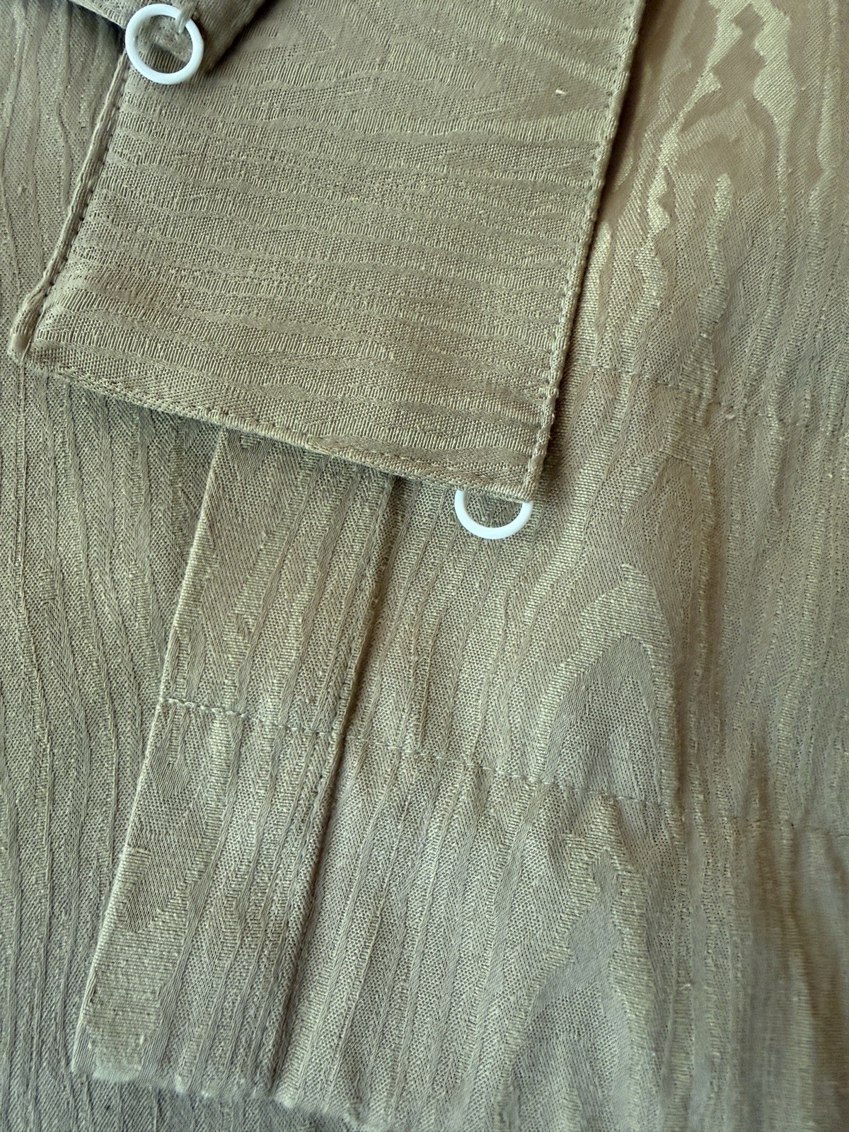 Waverly Classics Faux Bois Curtain Panels Set of 2 Tan Woodgrain 48 X 84