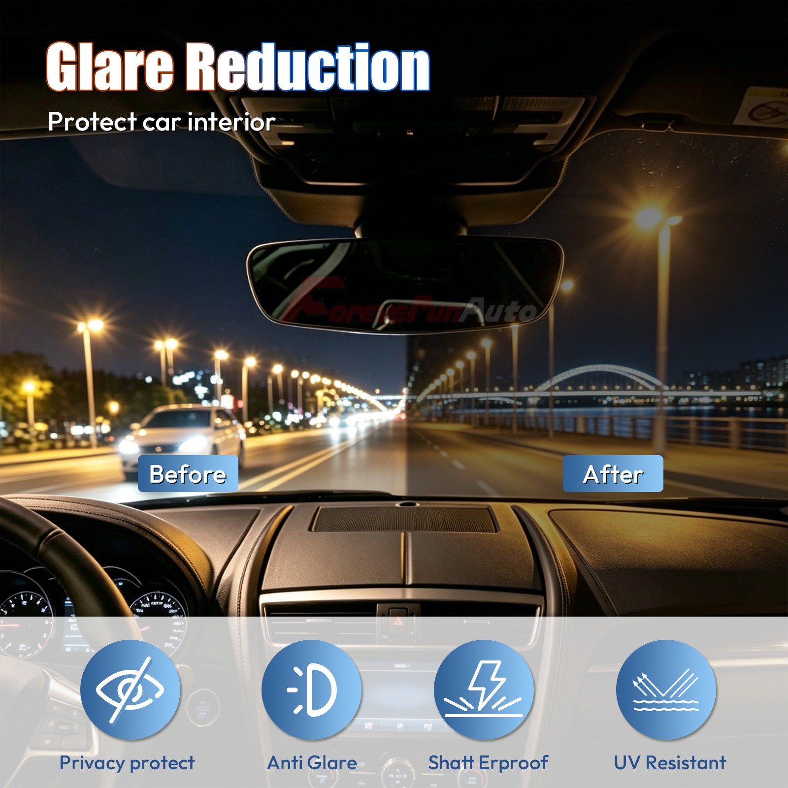 2Ply 20″x100FT 15% VLT Window Tint Film Roll Car Truck UV Protection
