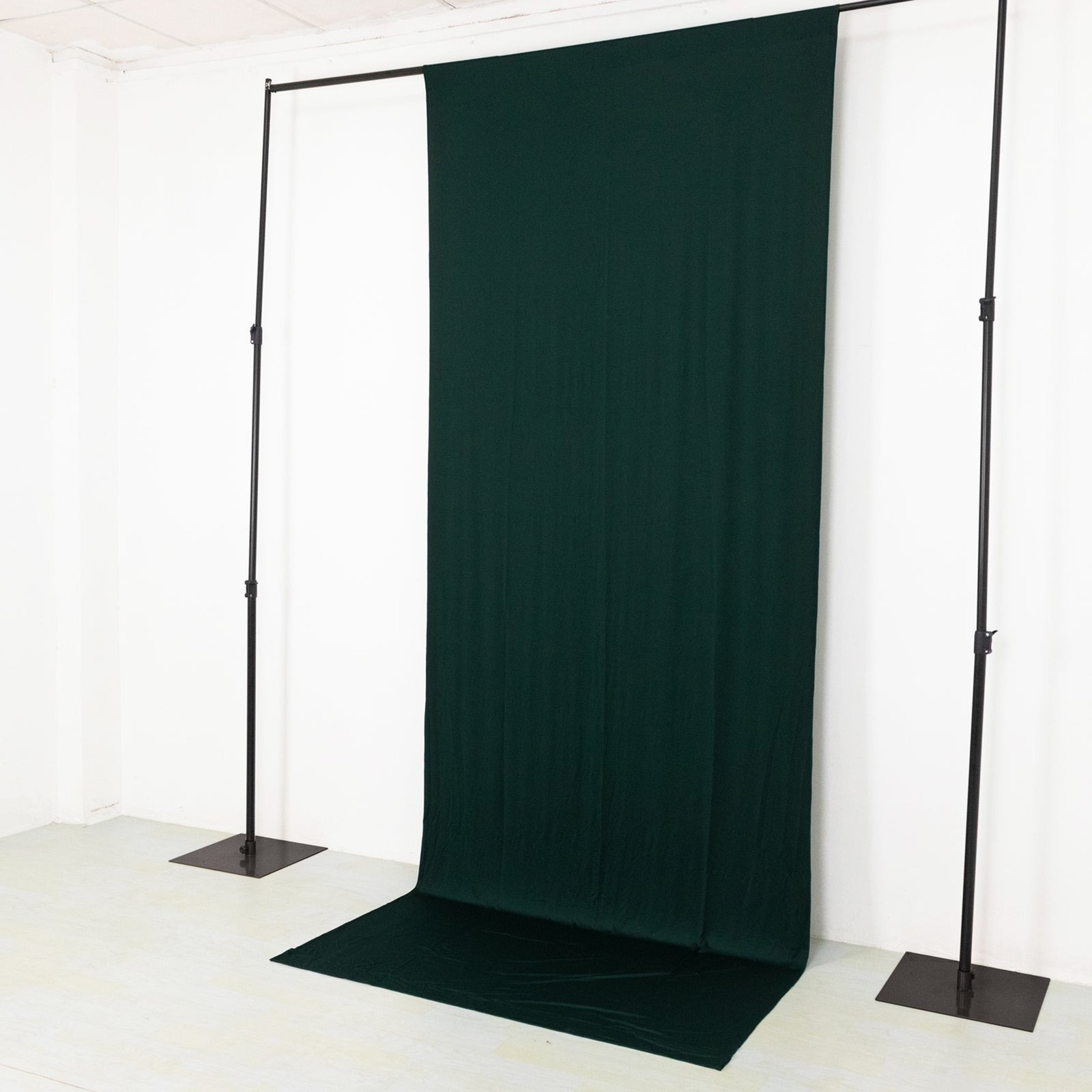 16 ft HUNTER GREEN 4-Way Stretch Spandex Divider Backdrop Curtain Party Wedding