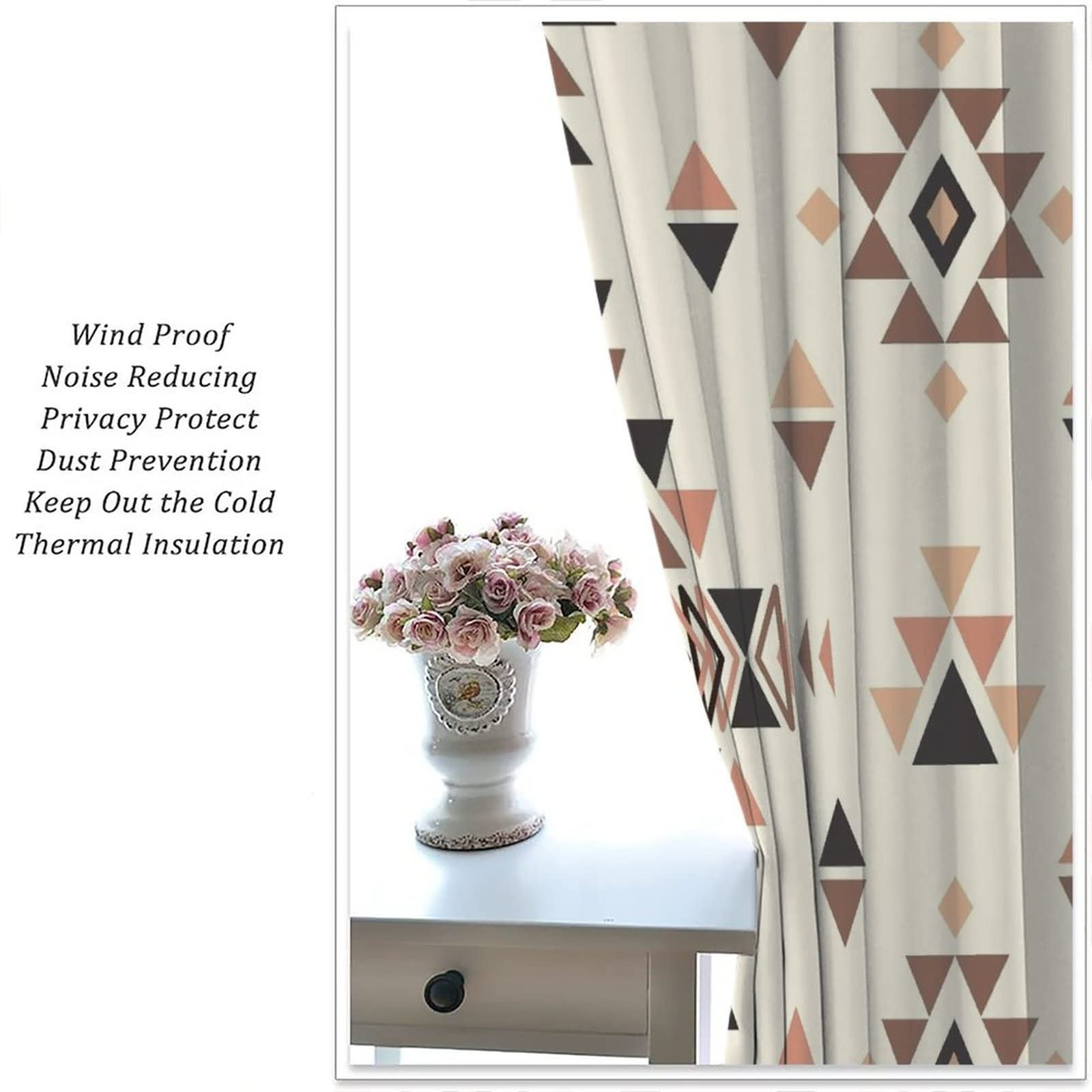 JESTRONRY Aztec Print Pattern 42″W x 45″L (Pack of 2),