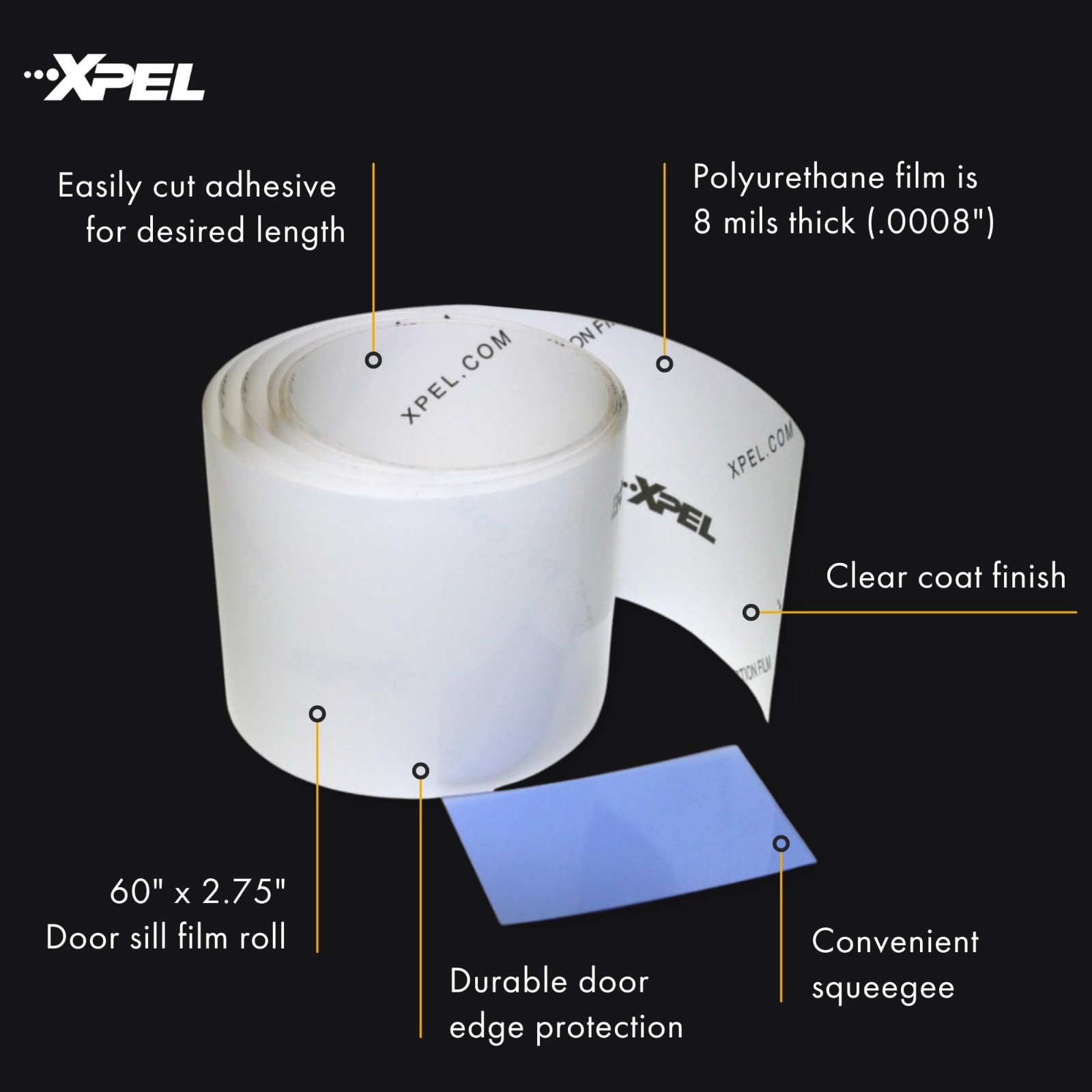 Universal Clear Door Sill Guard – 60″ x 2.75″ – Ultimate Protection for Cars & T