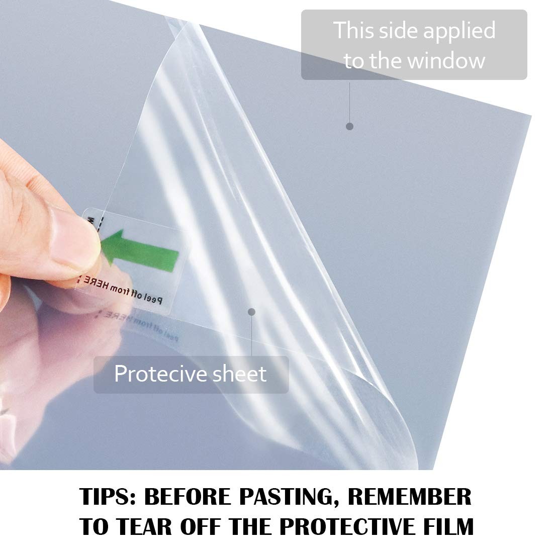 Static Cling One Way Window Film Daytime Privacy