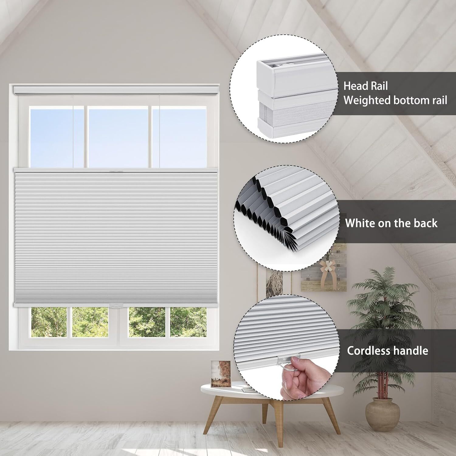 Changshade Room Darkening Top Down Bottom Up Blackout Cellular Blinds Honeycomb
