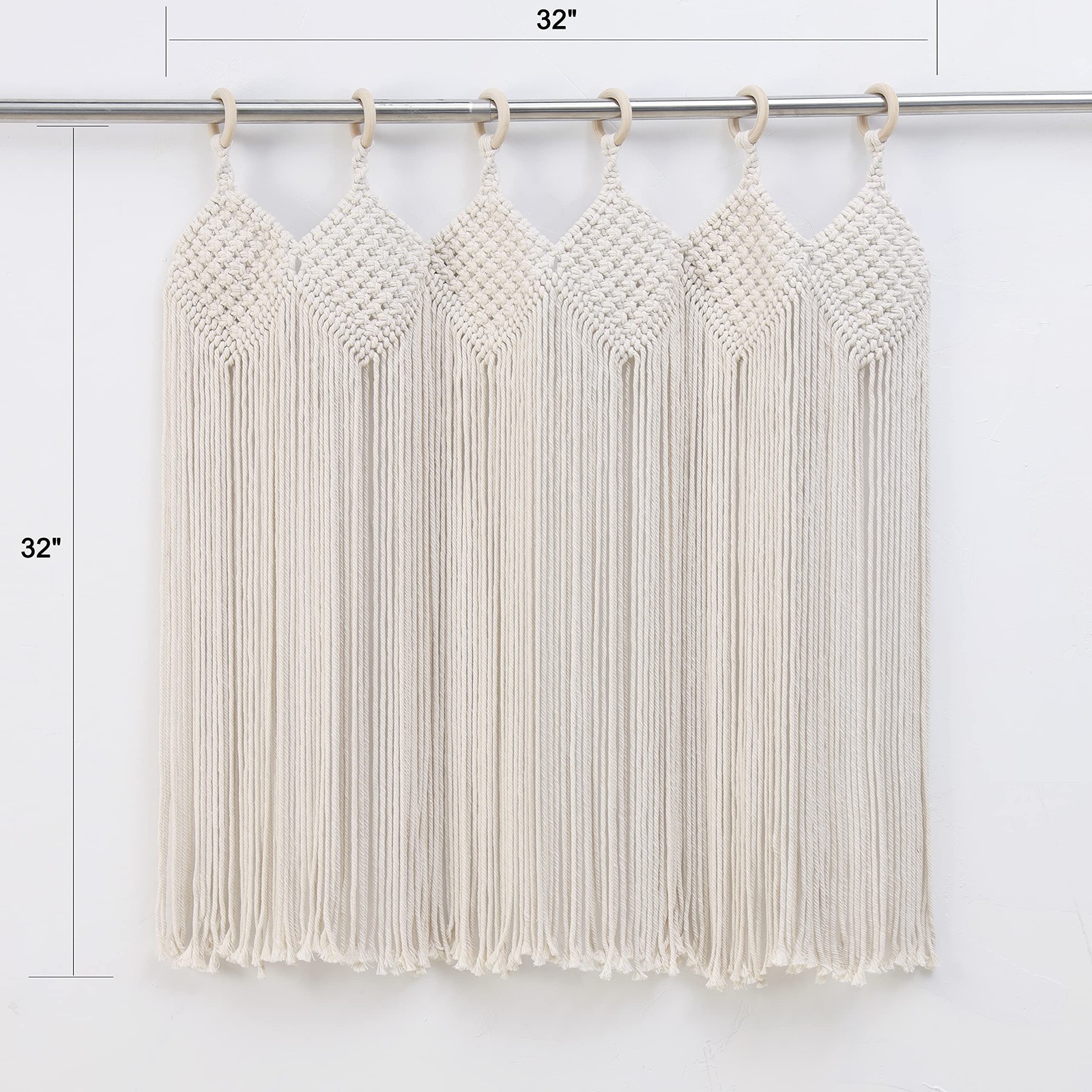 Macrame Curtains/Woven Window Valance/Bohemian Decoration for Apartment Dorm …