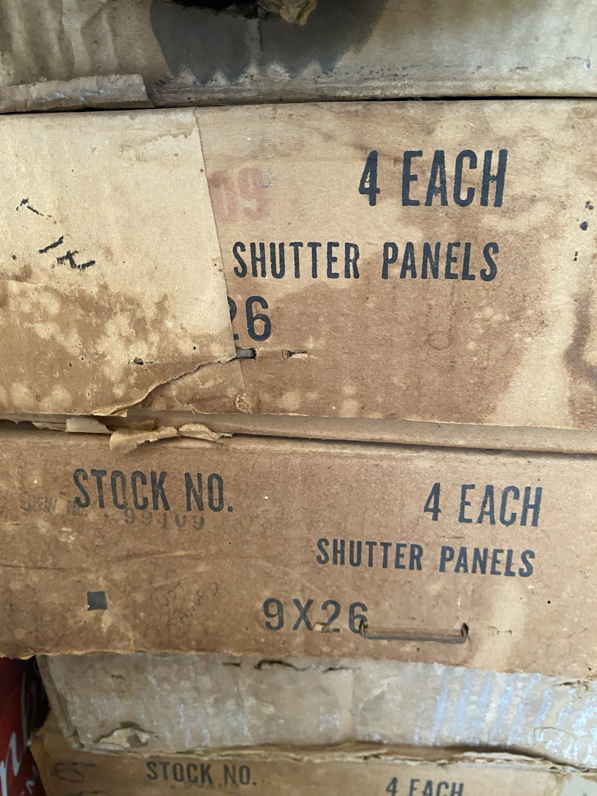 New Shutters In Box