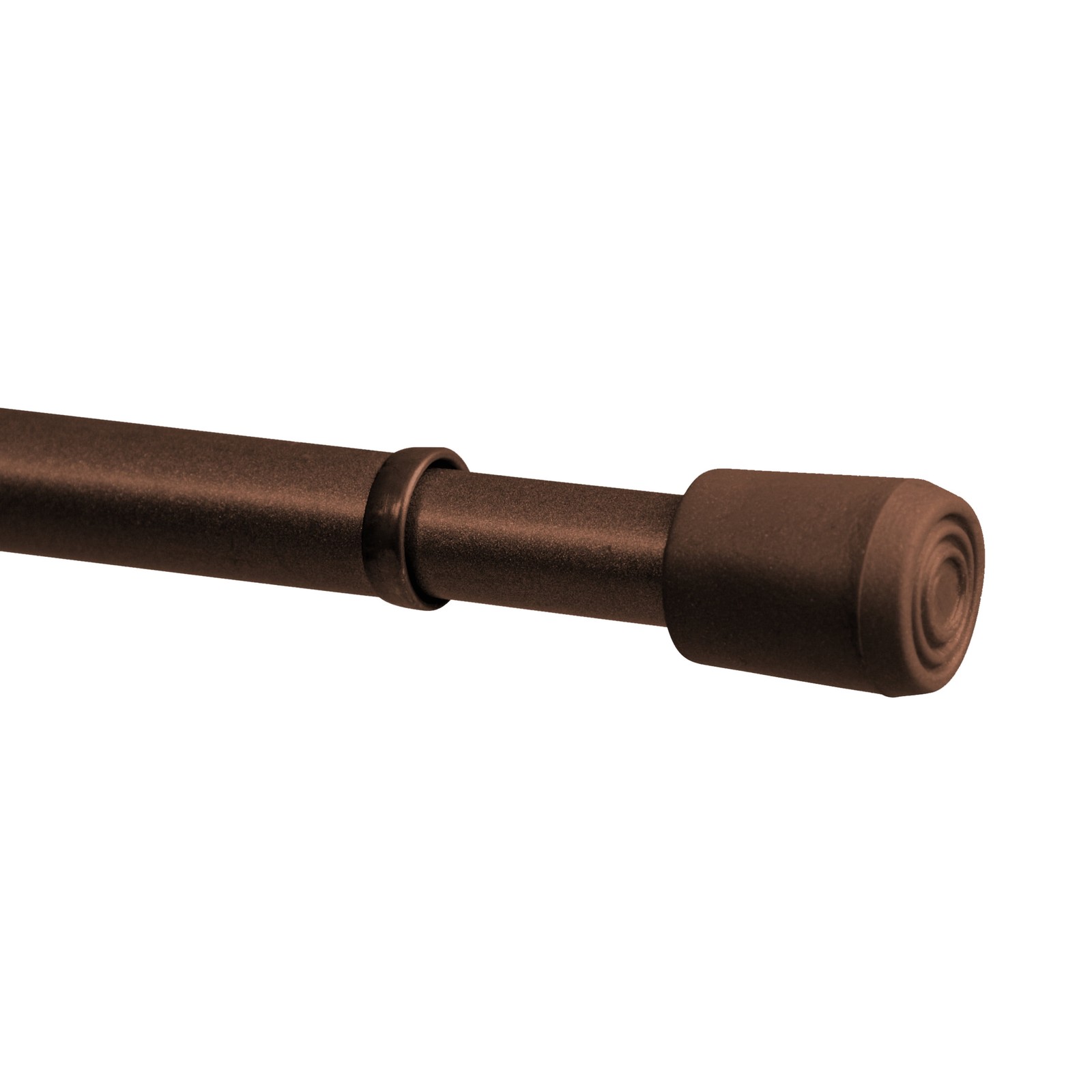 28-48 Inch Adjustable Spring Tension Curtain Rod, 7/16 In. Diameter Steel Tube,