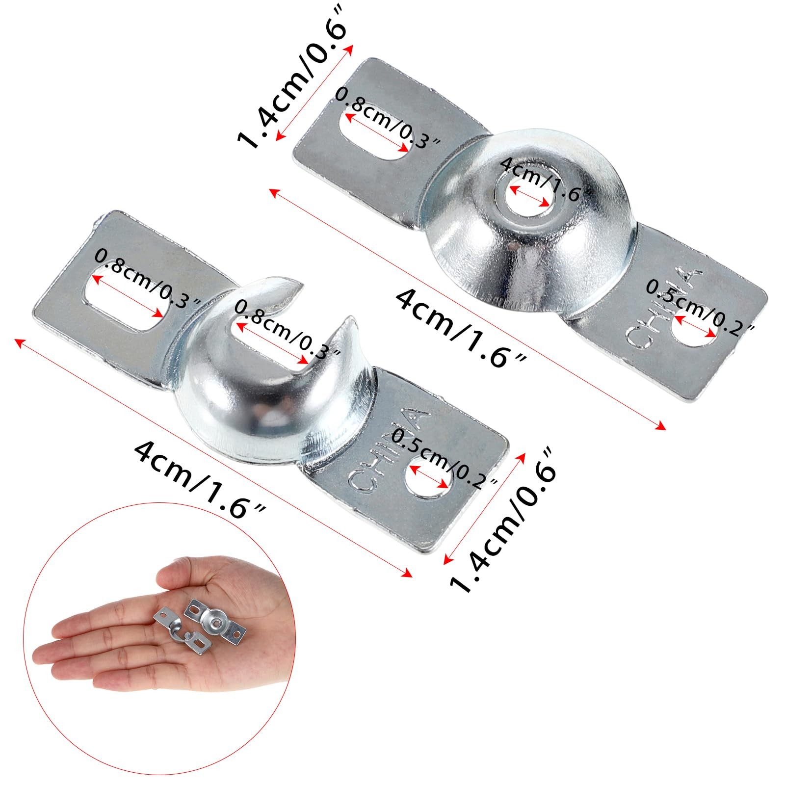 Sumnacon Metal Window Shade Brackets-4PCS Roller Shade Hardware Inside Mount …