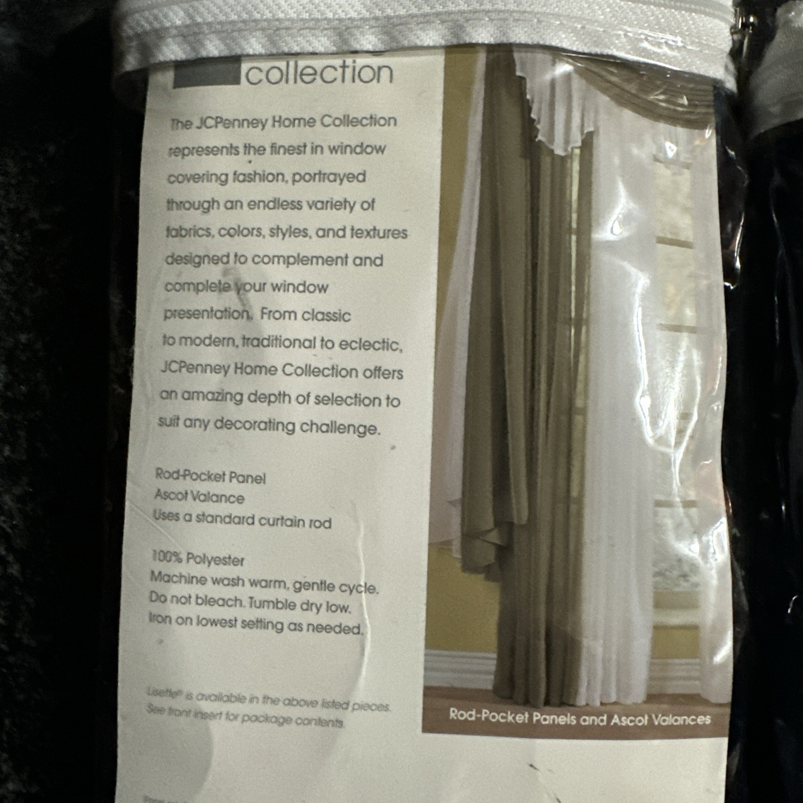 2 Packages Lisette Panel Classic Navy Color 60in X 84in JC Penny Curtain panels