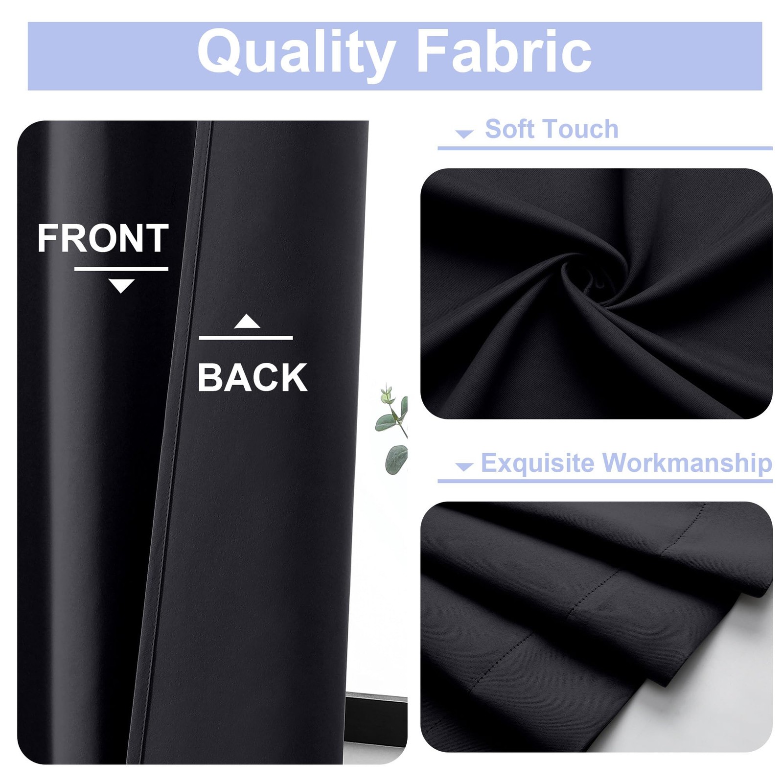 Ava Blackout Extra Long 10ft Curtains for Patio 120 Inches Long 2 Panels Set,…