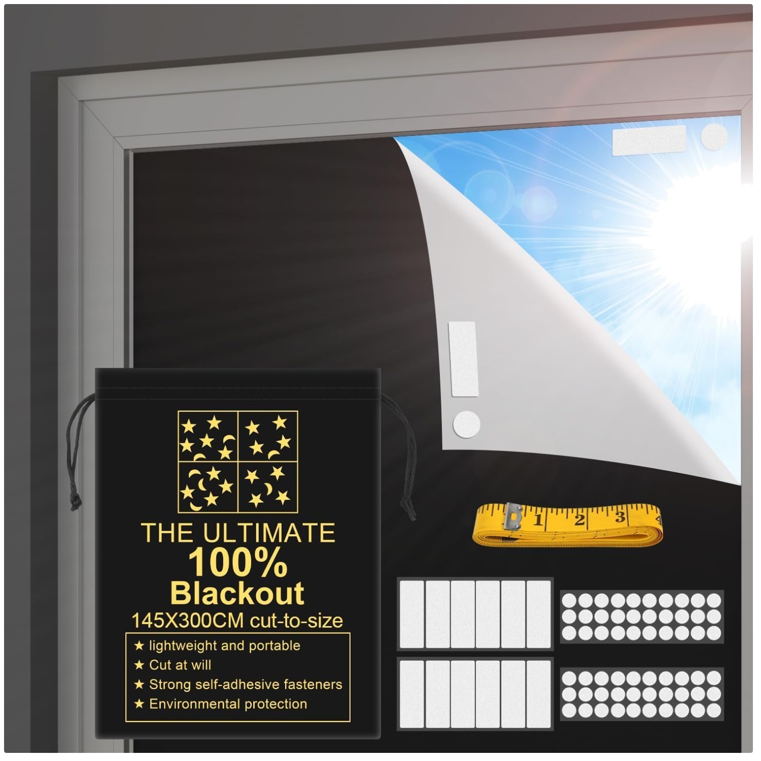 Portable Blackout Blinds – Quick Fit & Solid Measure