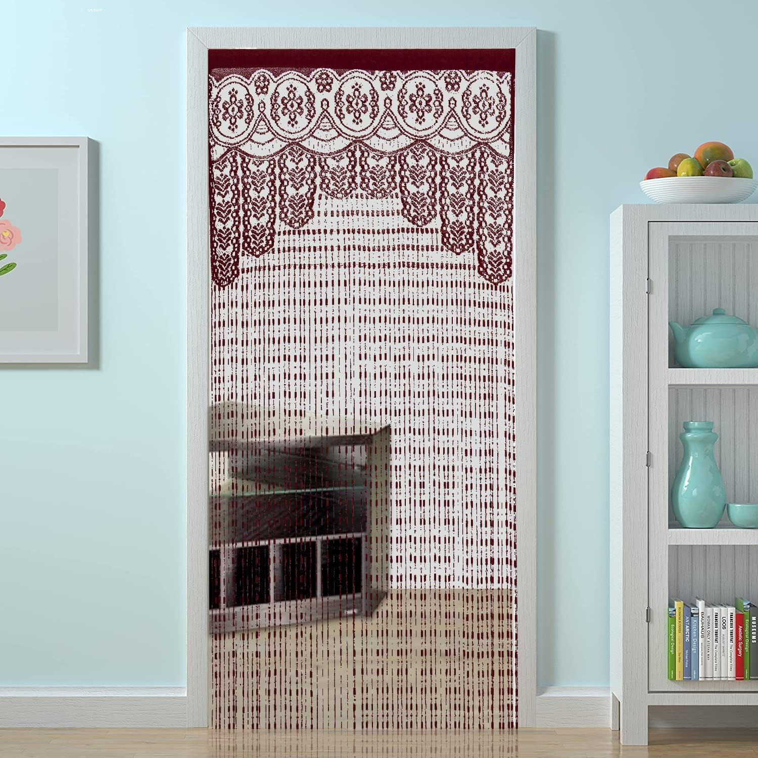 Beaded Curtain Door String Curtains for Doorways Tassels Beads Hanging Fringe Hi