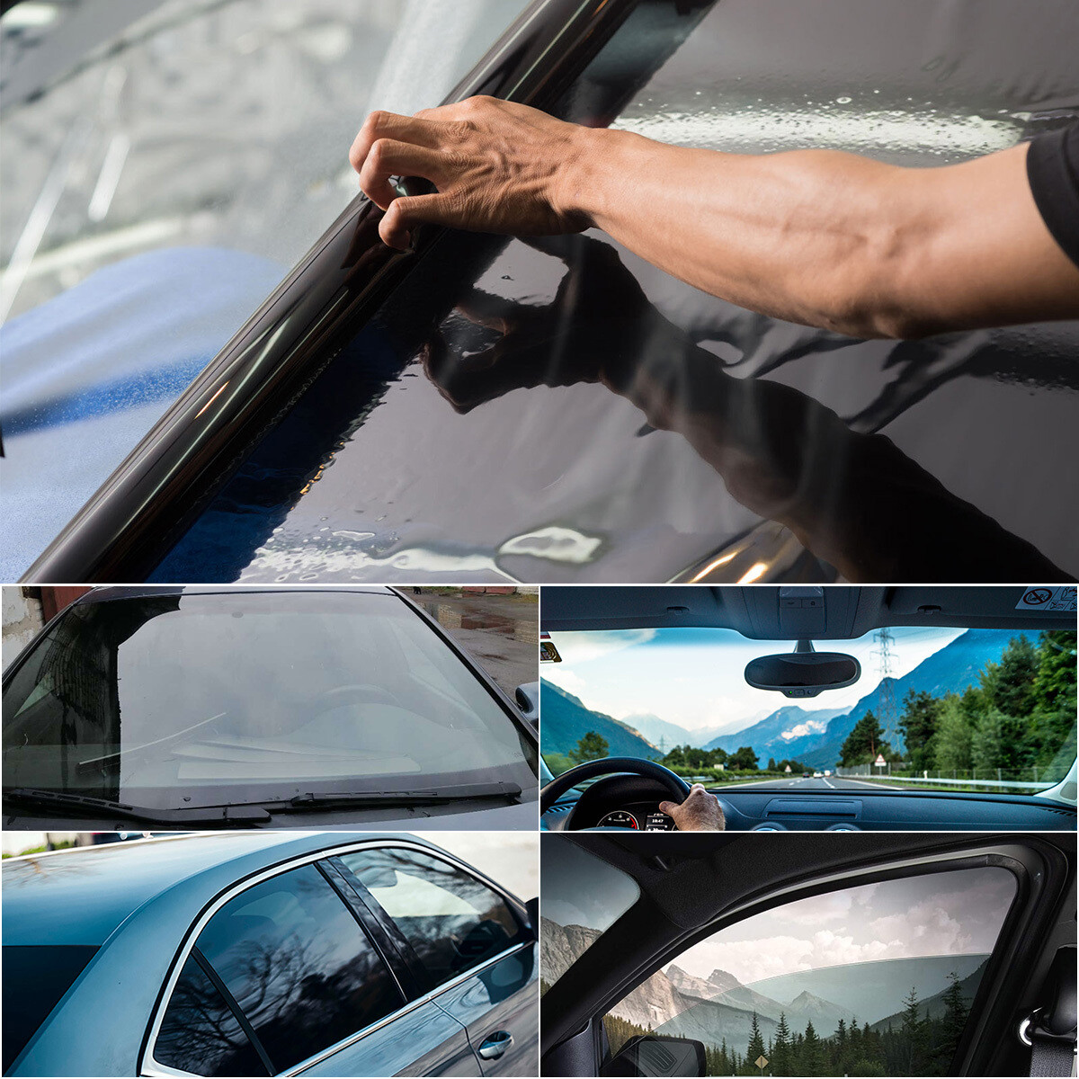 600CM Uncut Roll Window Tint Film 5% 15% 25% 35% VLT Feet Car Home Office Glass